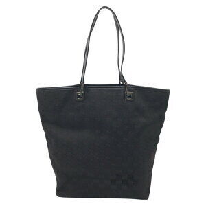 Gucci handbag black GG bag canvas shoulder tote